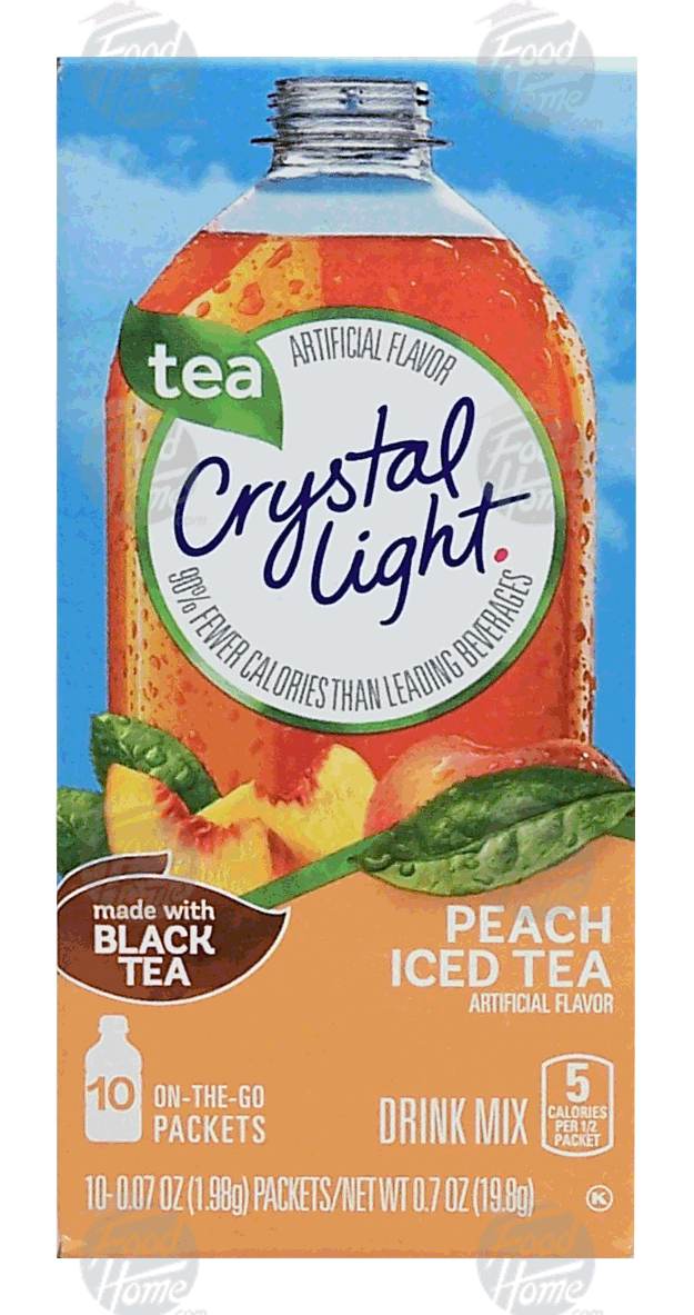 Crystal Light&nbsp;Iced Tea Mix&nbsp;On The Go Peach 10 Ct Packets Full-Size Picture